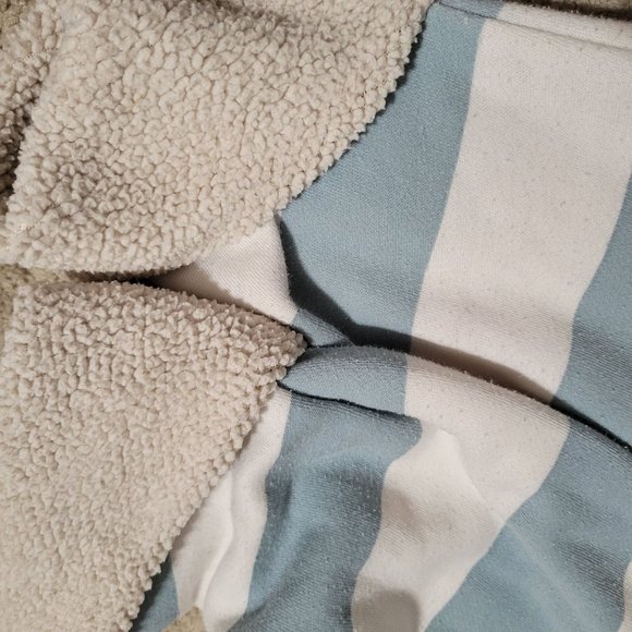 Victoria's Secret Large Blue and White Striped Robe With Pockets 990 - Picture 7 of 9